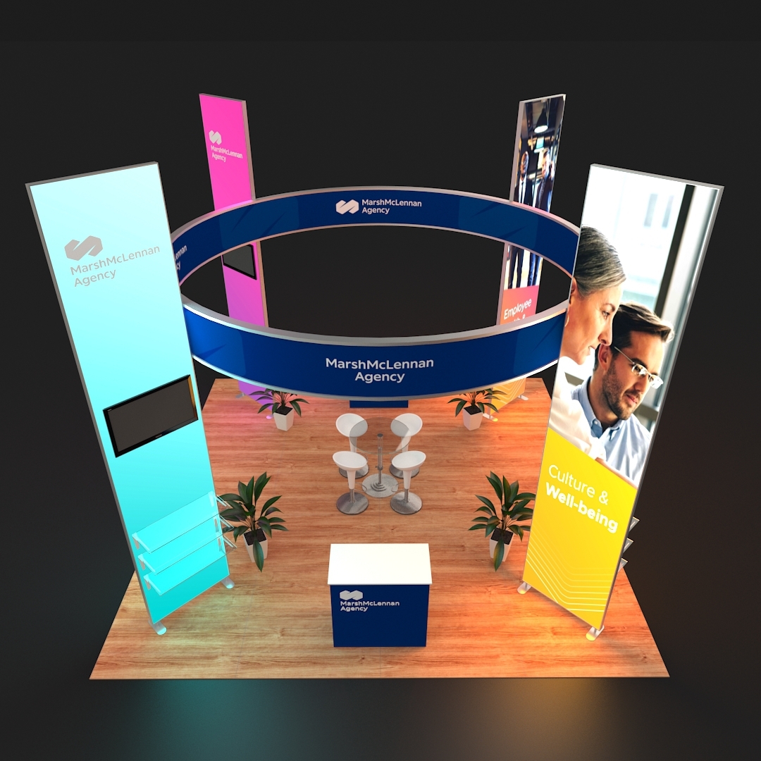 20 X 20 ft Backlit TradeShow Booth Modular